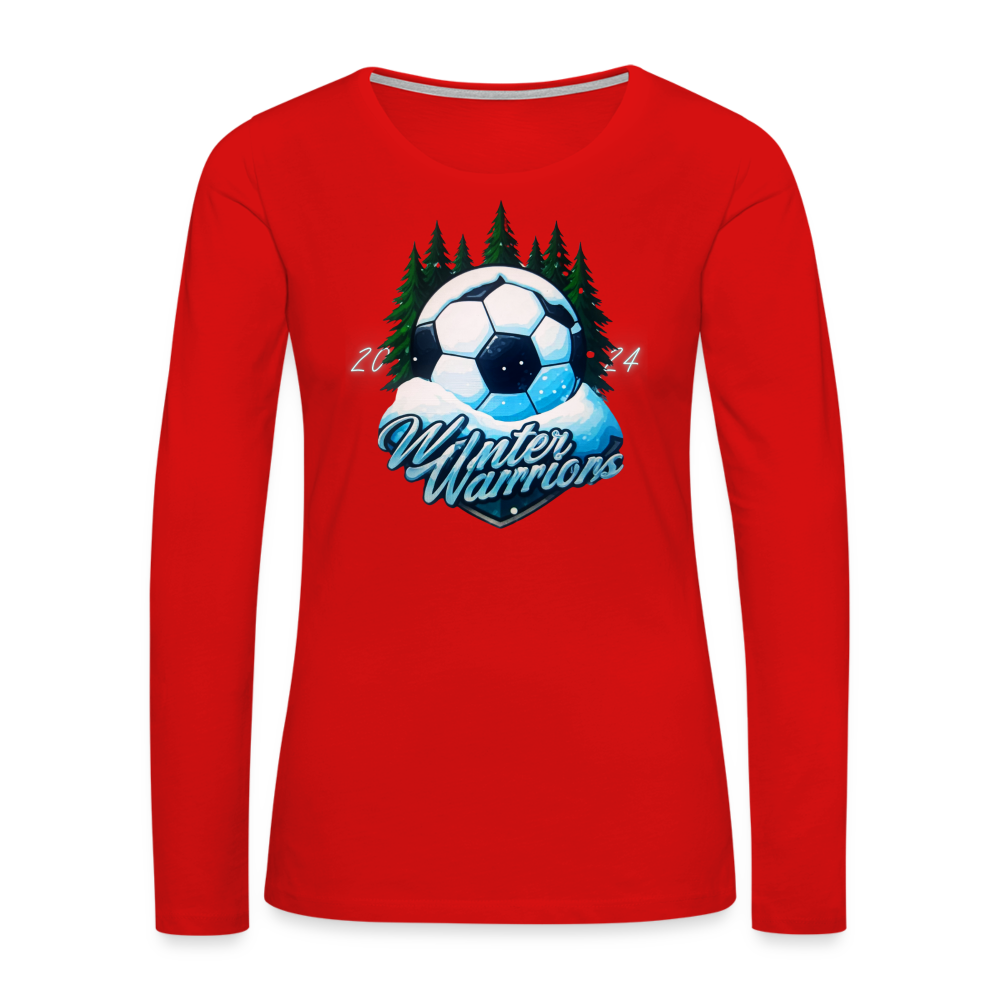 Winter Warrior's Long Sleeve T-Shirt - red