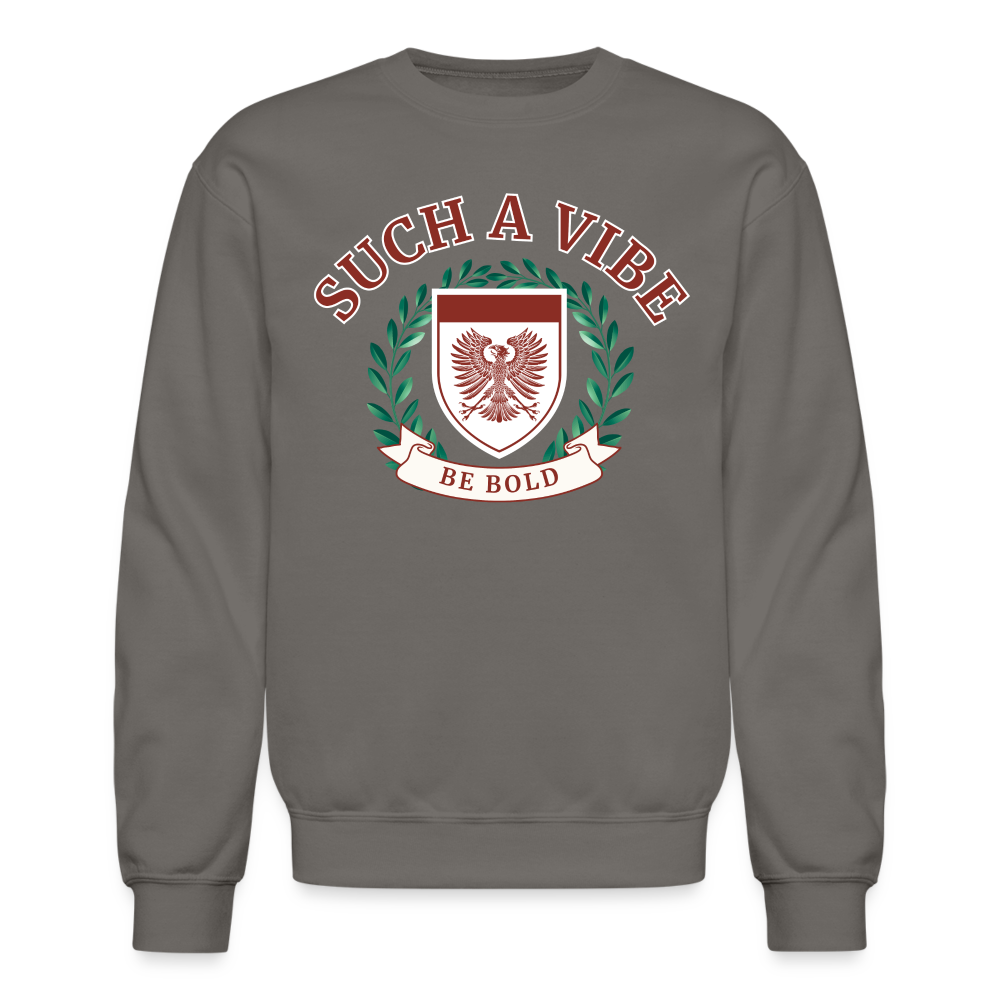 COZY AND VIBING CREWNECK - asphalt gray