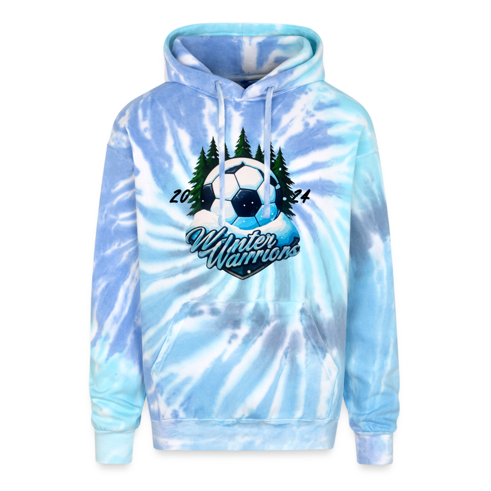 22 | Winter Warriors Tie Dye Hoodie - blue lagoon