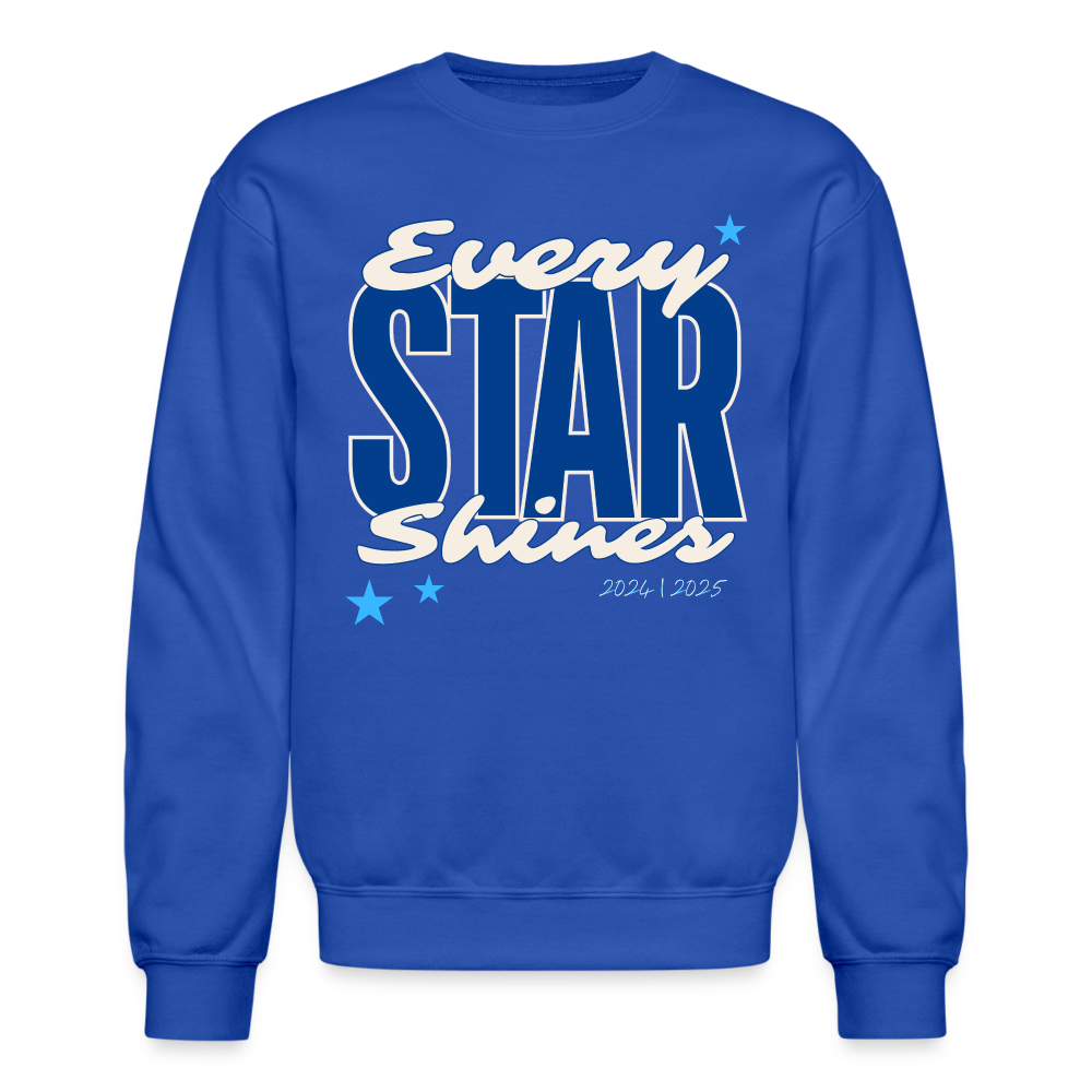 EVERY STAR SHINES Crewneck Sweatshirt - royal blue