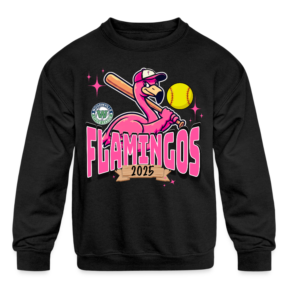 FLAMINGO YOUTH Crewneck (NO NAMES) - black