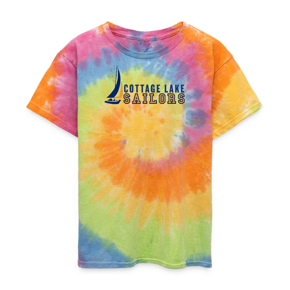 COTTAGE LAKE SPRING #5 | Kid's Tie Dye T-Shirt - rainbow