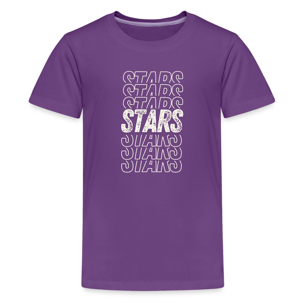 Stars on repeat Youth T-Shirt - purple