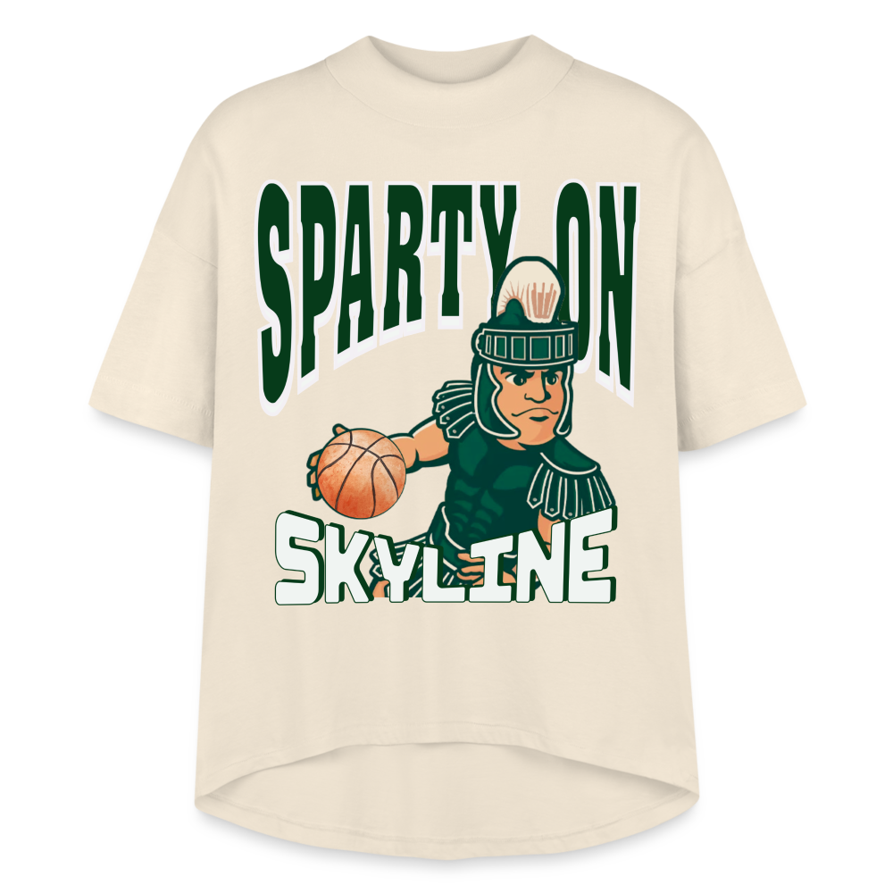 SPARTY ON BBALL Women's Hi-Lo Tee - Natural