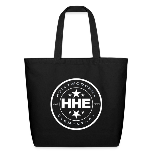 HHE MONOGRAM Eco-Friendly Cotton Tote - black