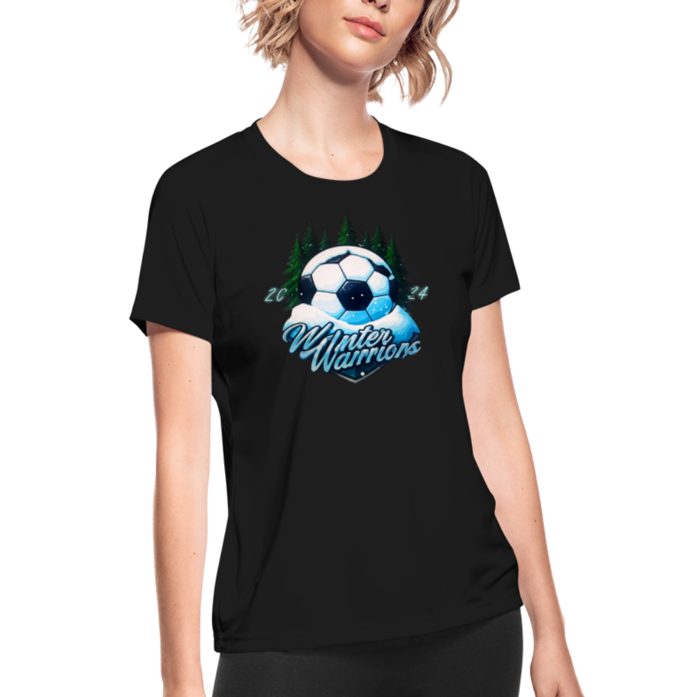 Winter Warrior's Moisture Wicking Performance T-Shirt - black