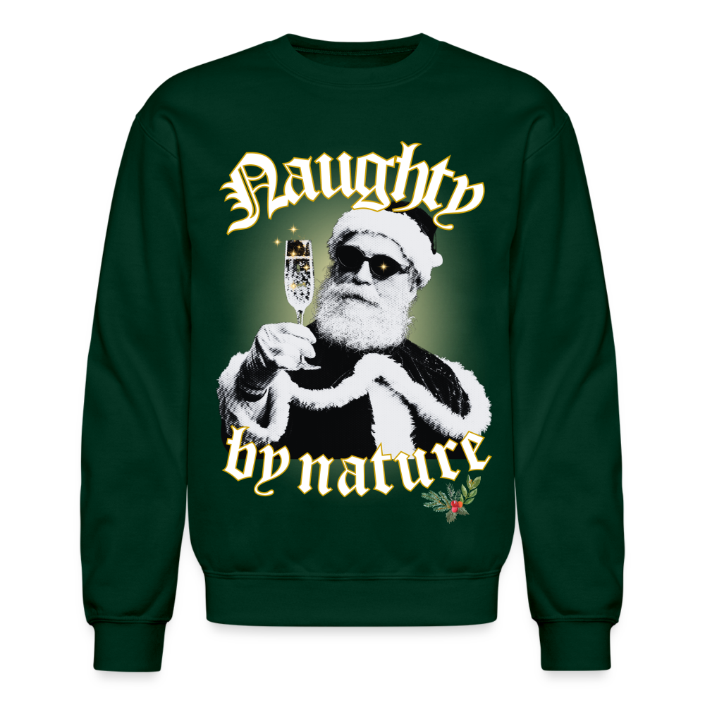 Naughty by nature  Crew - HOLIDAY - forest green