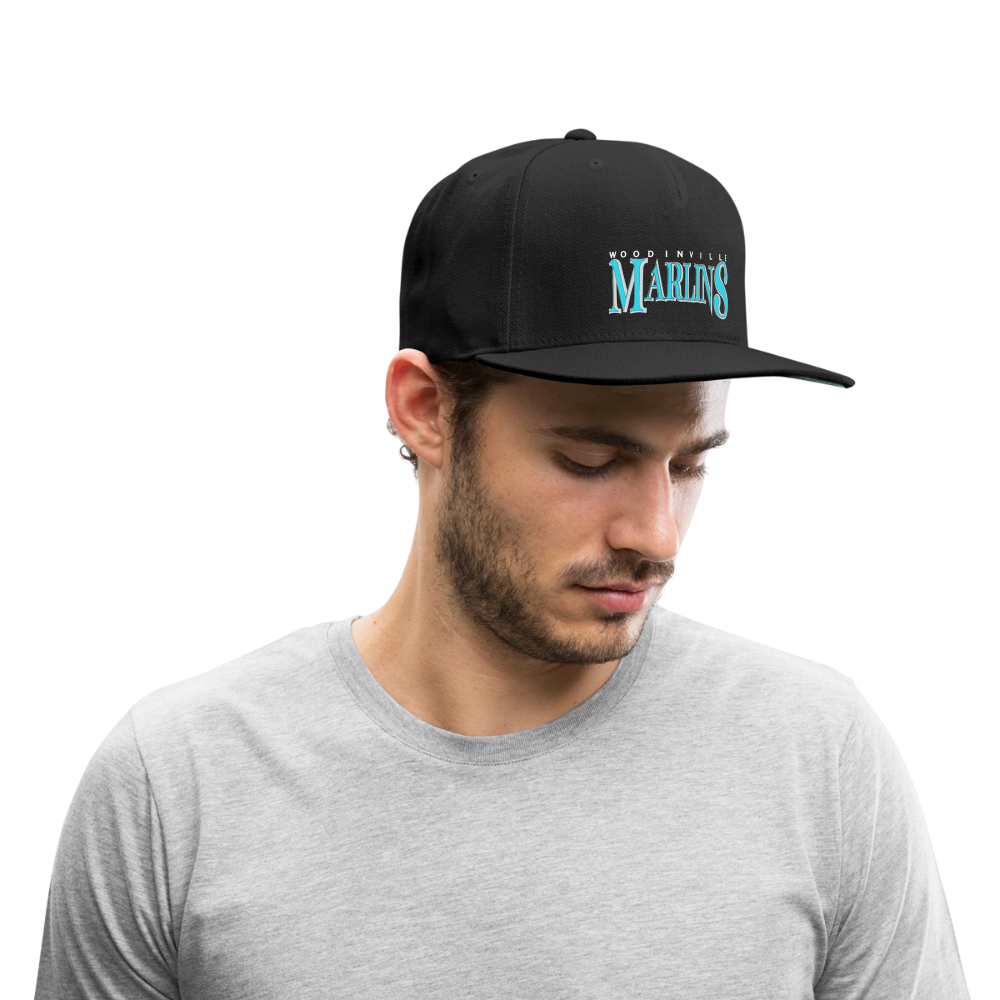 Marlins Snapback Baseball Cap - black
