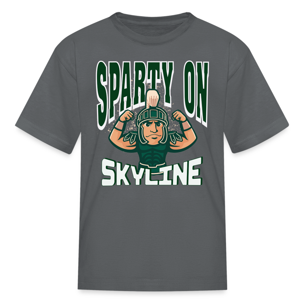 MUSCLE SPART ON Kids' T-Shirt - charcoal