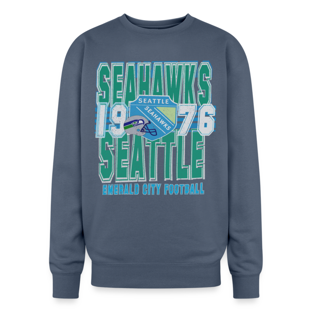 Limited Hawks Oversized Crewneck - stone blue