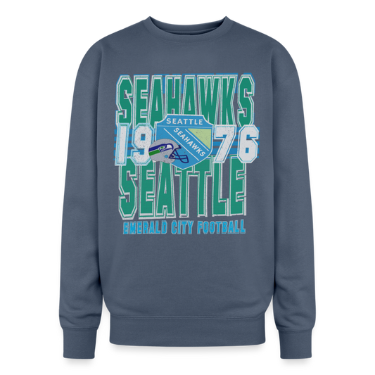 Limited Hawks Oversized Crewneck - stone blue