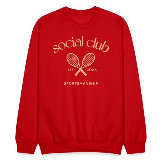 COZY AND A GOOD SPORT CREWNECK - red