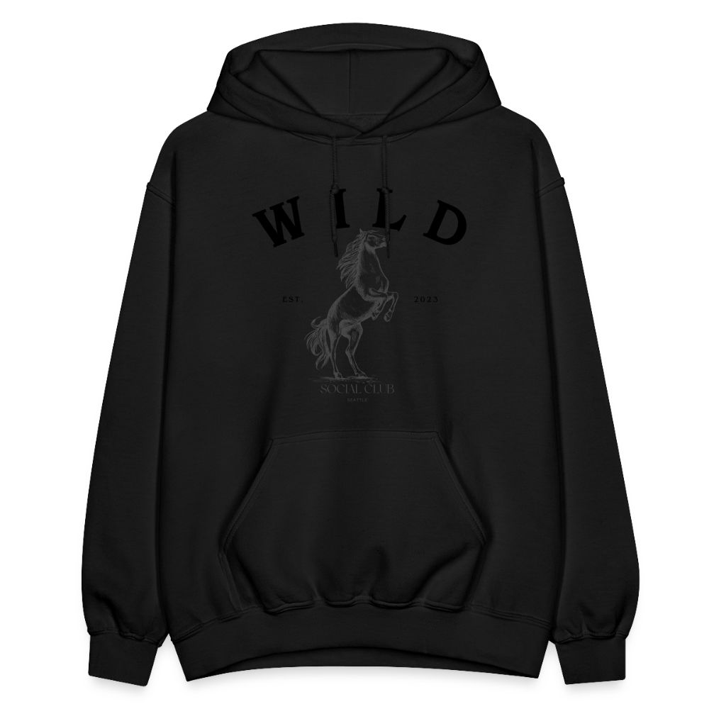 COZY AND WILD HOODIE - black