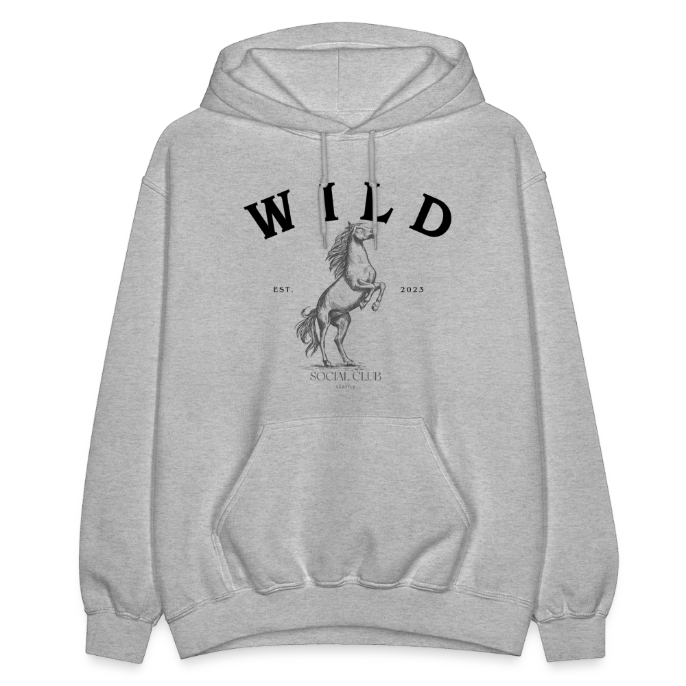 COZY AND WILD HOODIE - heather gray