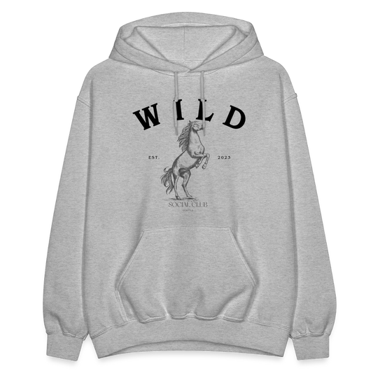 COZY AND WILD HOODIE - heather gray