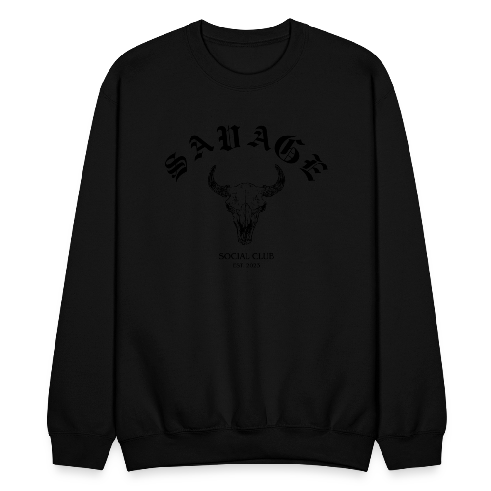 COZY AND SAVAGE CREWNECK - black