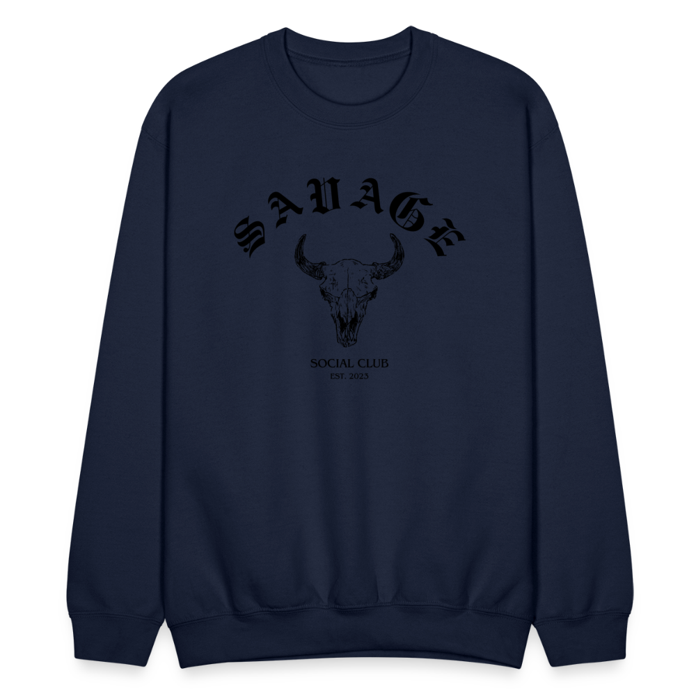 COZY AND SAVAGE CREWNECK - navy