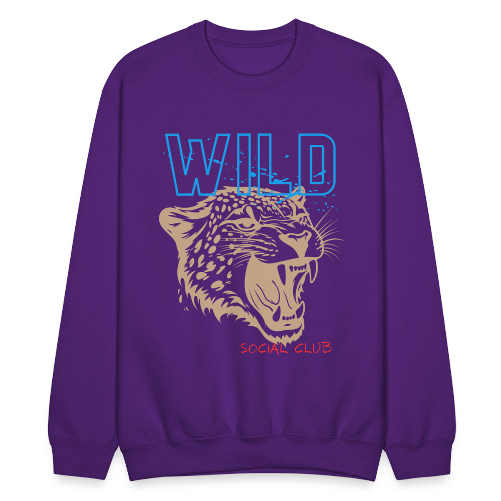 COZY AND WILD CREWNECK - purple