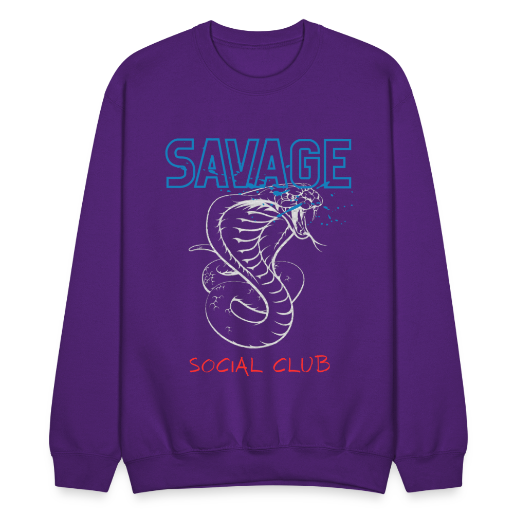 COZY AND UNPREDICTABLE CREWNECK - purple