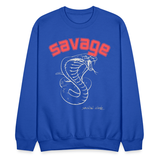 COZY AND UNPREDICTABLE CREWNECK - royal blue