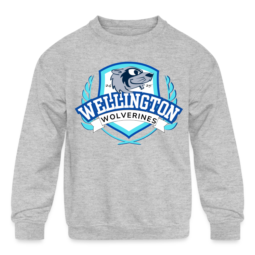 WELLINGTON KIDS CREWNECK 24/25 - heather gray