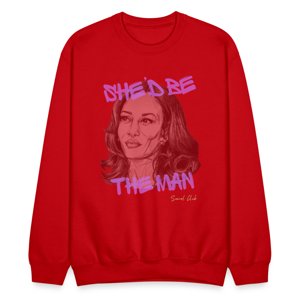 She'd be the man CREW - red