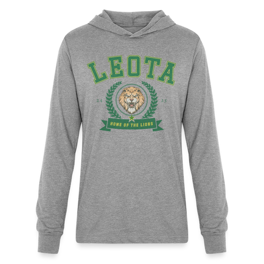 Home of the lions Unisex Long Sleeve Hoodie Shirt - heather grey