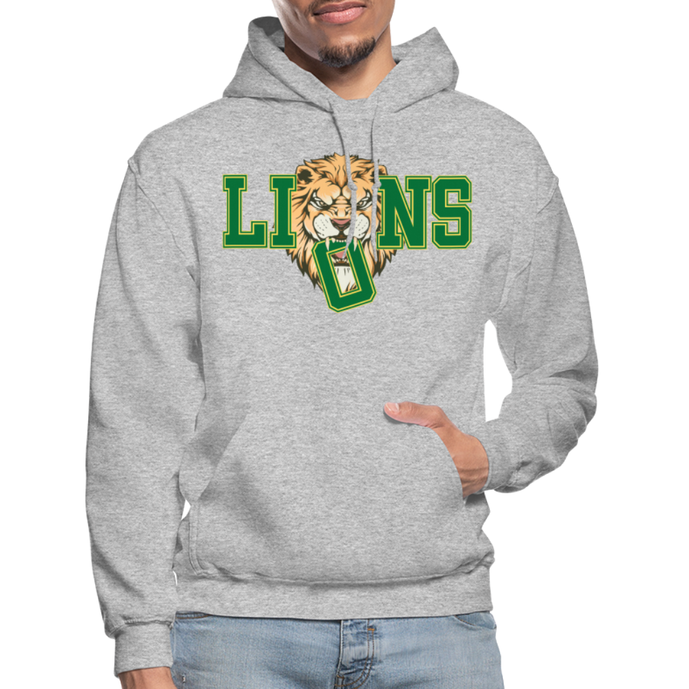 GO LIONS HOODIE - heather gray
