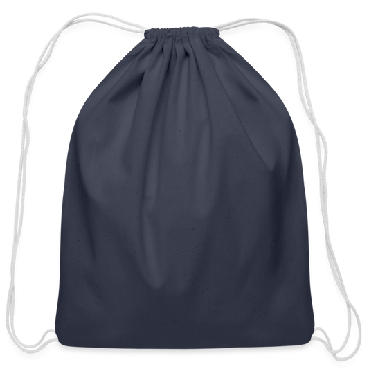 Cotton Drawstring Bag - navy