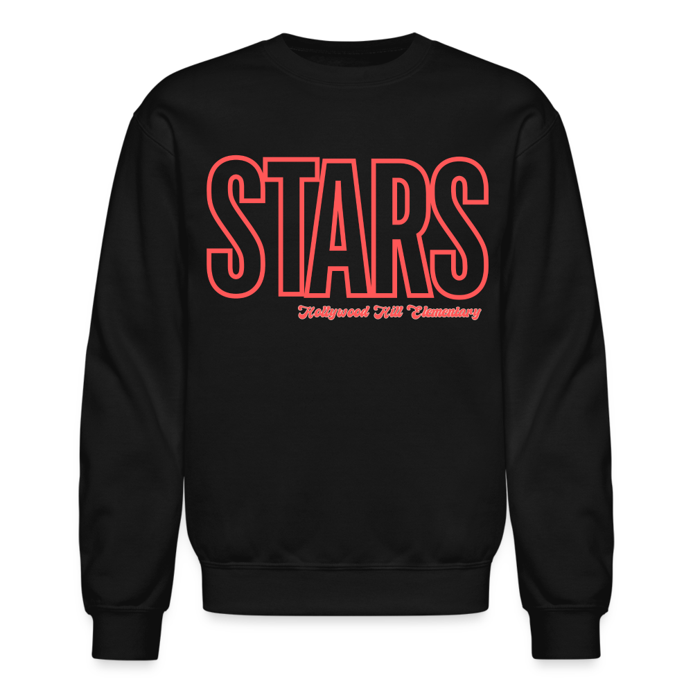 RED STARS Crewneck Sweatshirt - black