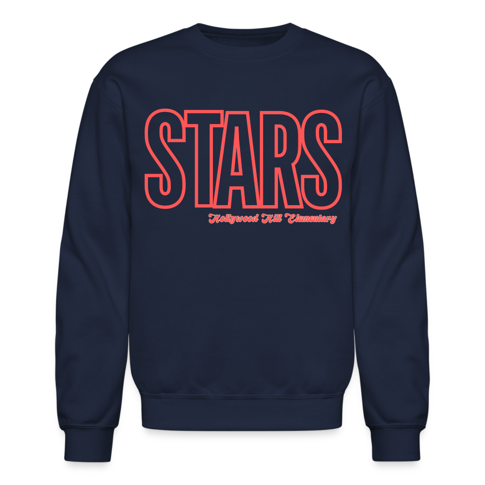 RED STARS Crewneck Sweatshirt - navy