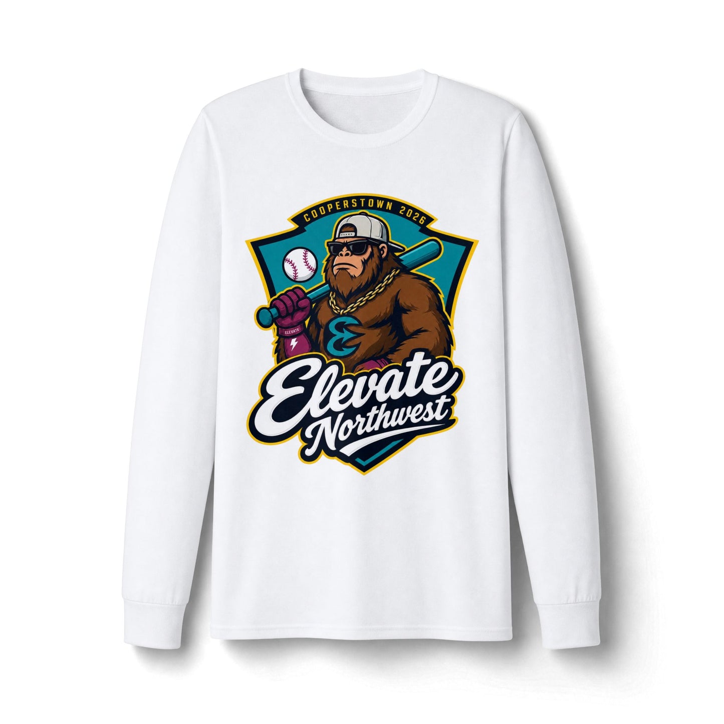 Elevate Northwest Baseball |  Long Sleeve Tee Moister Wicking