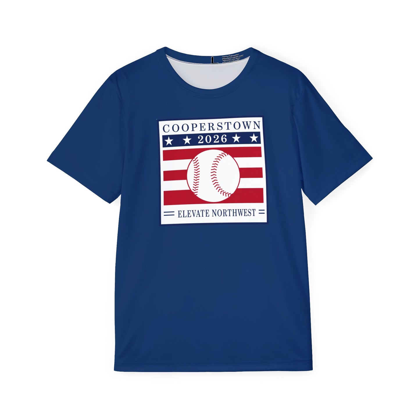 Cooperstown | Navy Sports Tee Moisture Wicking