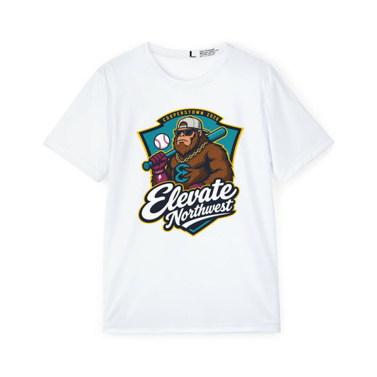 Elevate Northwest | White Sports Tee Moisture Wicking