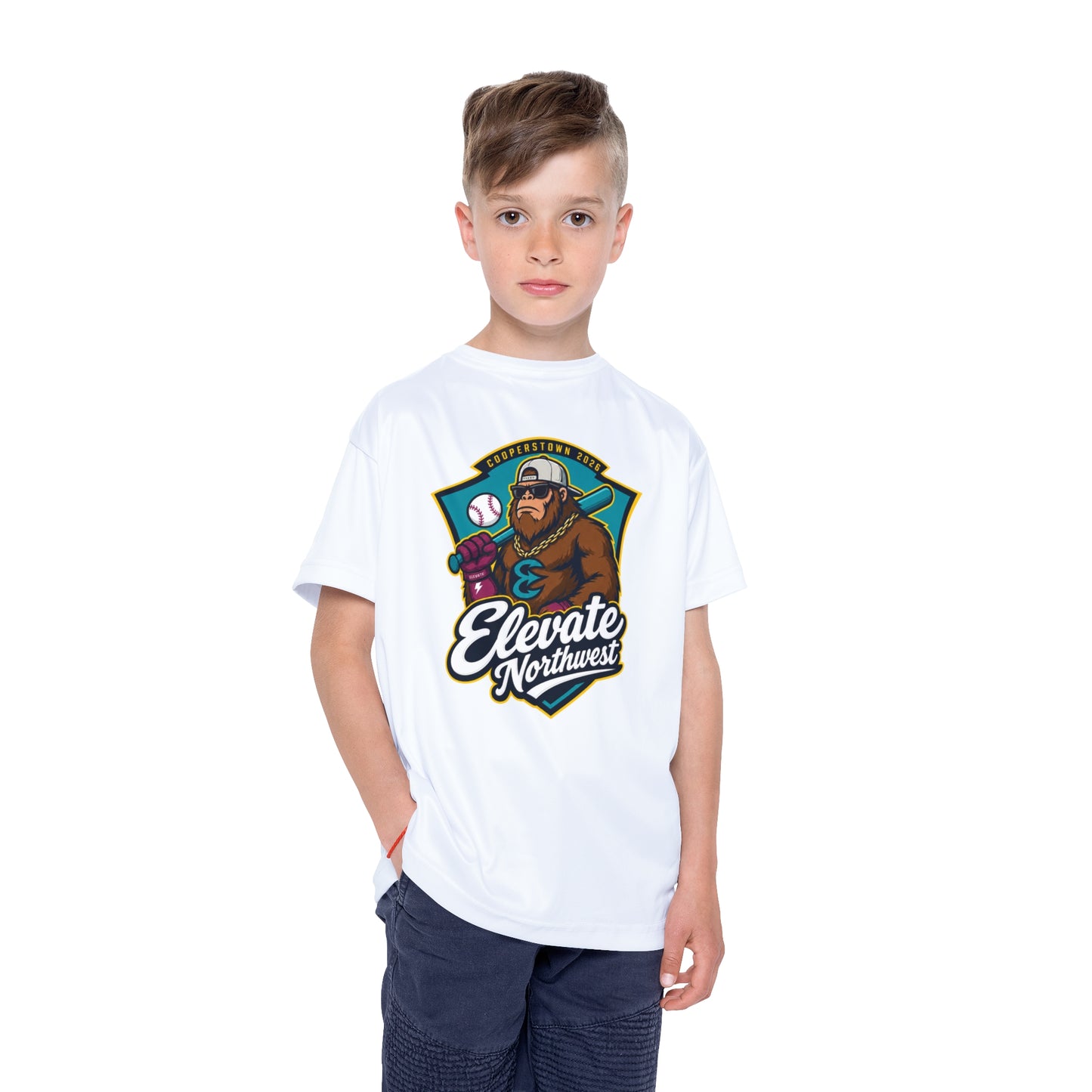 Elevate Northwest | White Kids Sports Jersey
