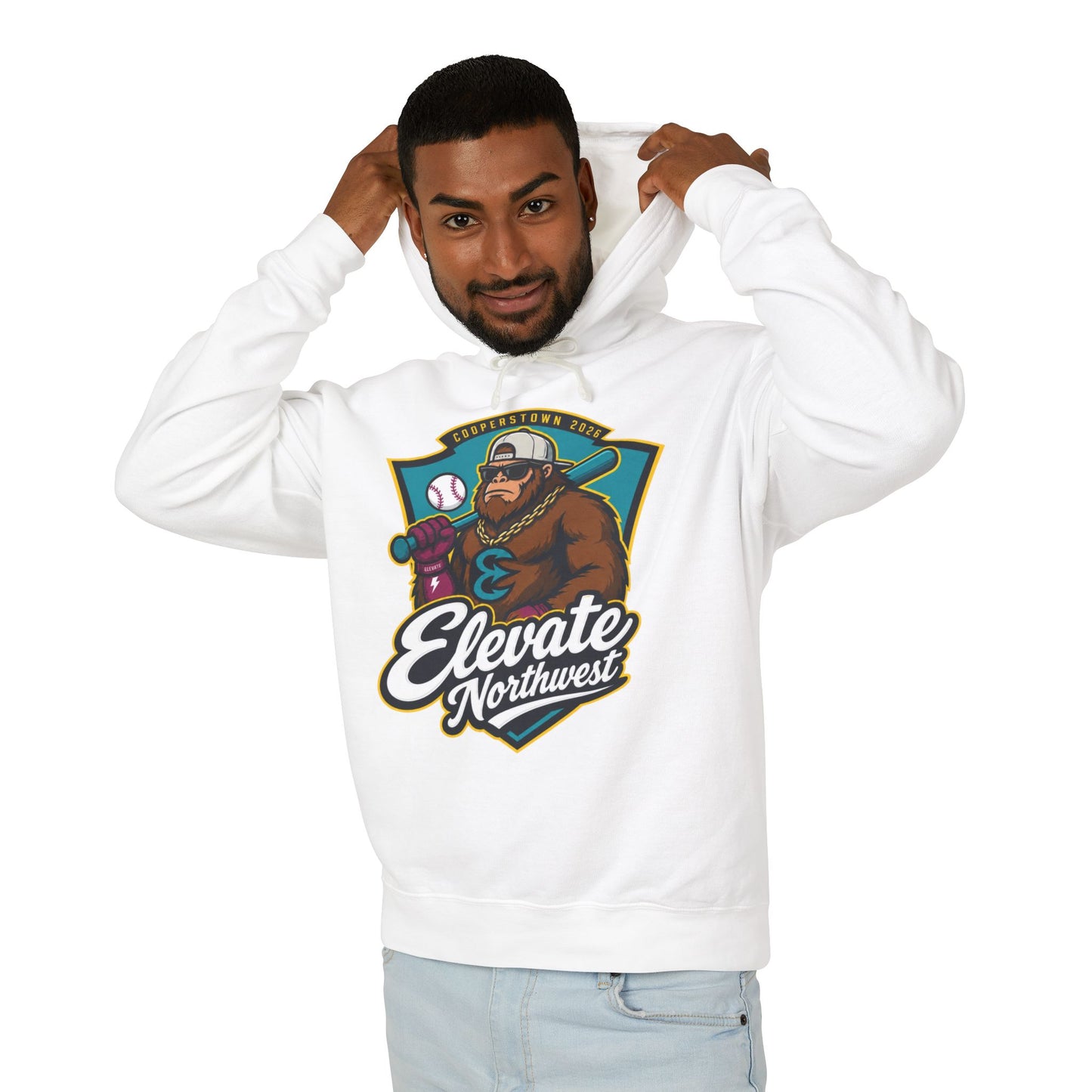 Elevate Northwest | White Hoodie