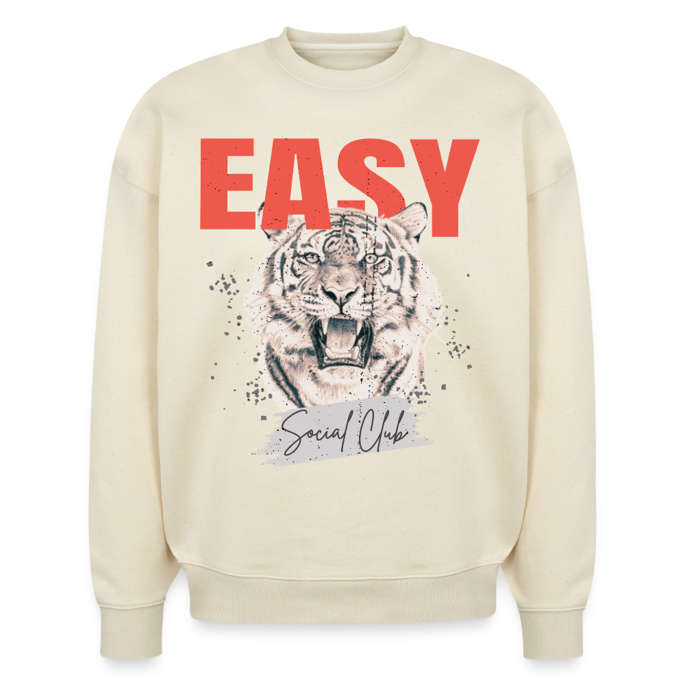 EASY |  Oversized Organic Sweatshirt - natural raw