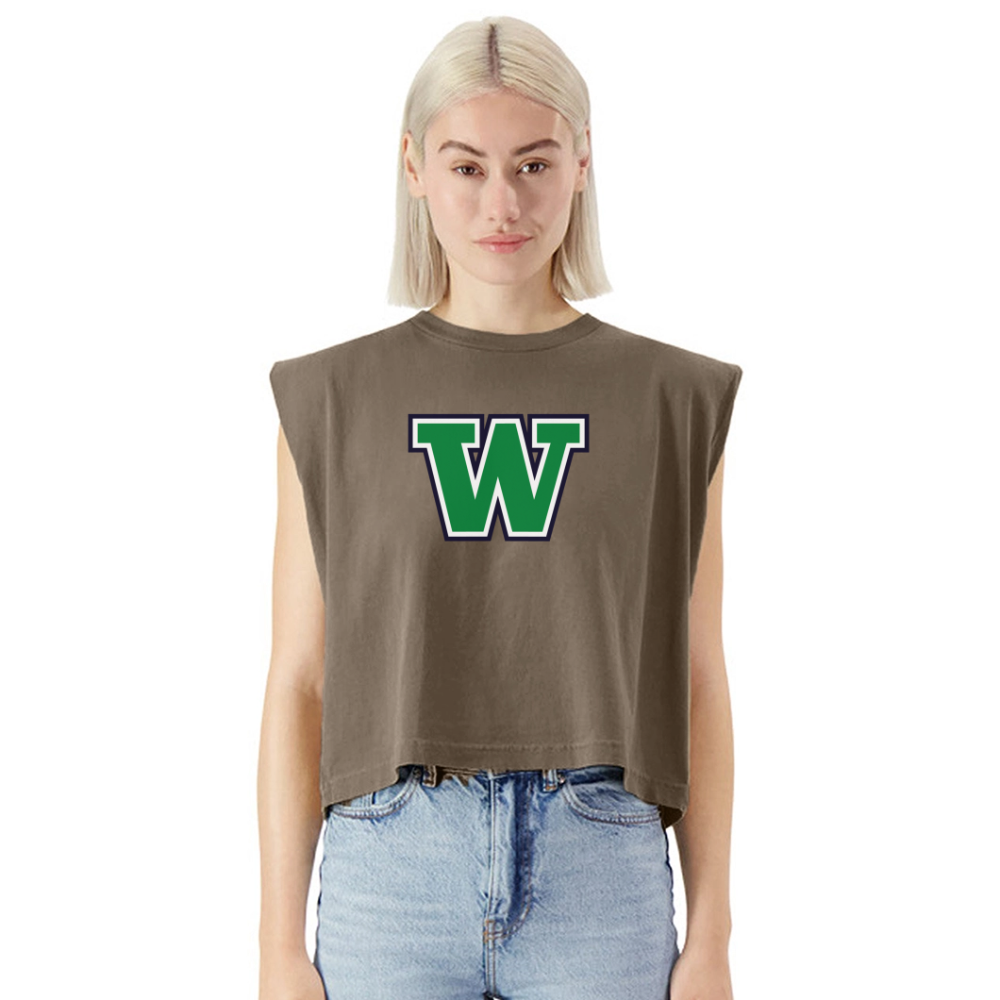 W for Woodinville |  Women´s Muscle Tank Top - light brown