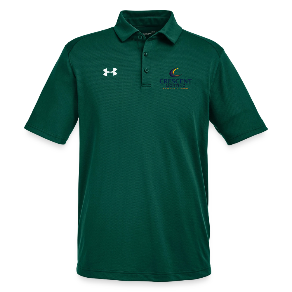Crescent Lighting | Under Armour Men's Tech Polo - forest green/white