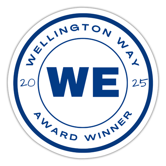 WE WAY Sticker - white matte