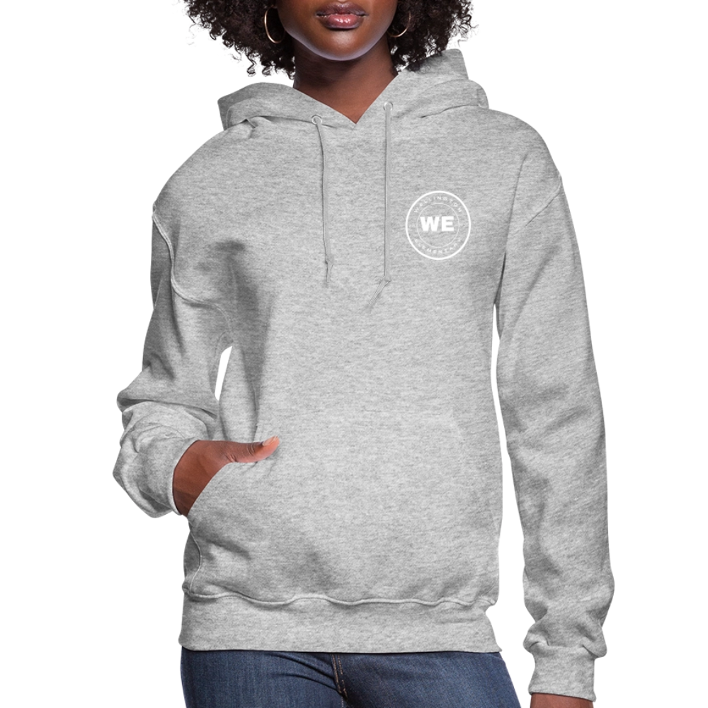 W.E. Small Logo Women's Hoodie - heather gray