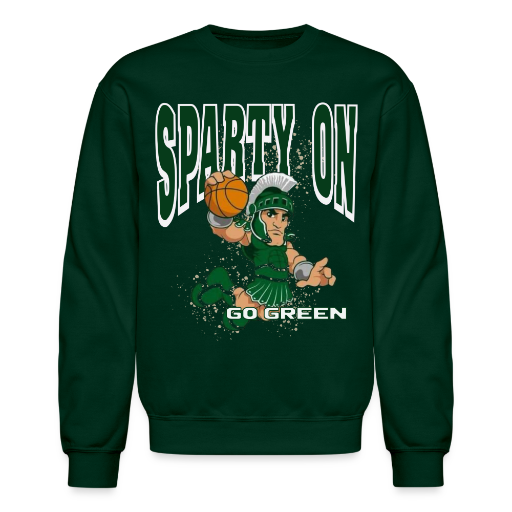 GO GREEN Crewneck Sweatshirt - forest green