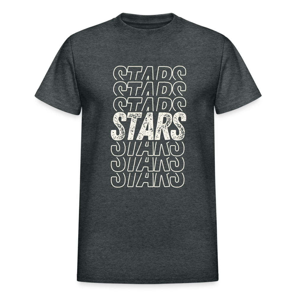 STARS ON REPEAT Adult T-Shirt - deep heather