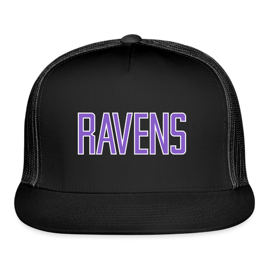 Ravens | Trucker Hat - black/black