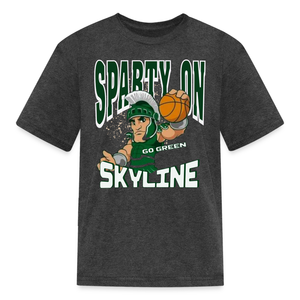 SLAM DUNK SPARTY ON Kids' T-Shirt - heather black