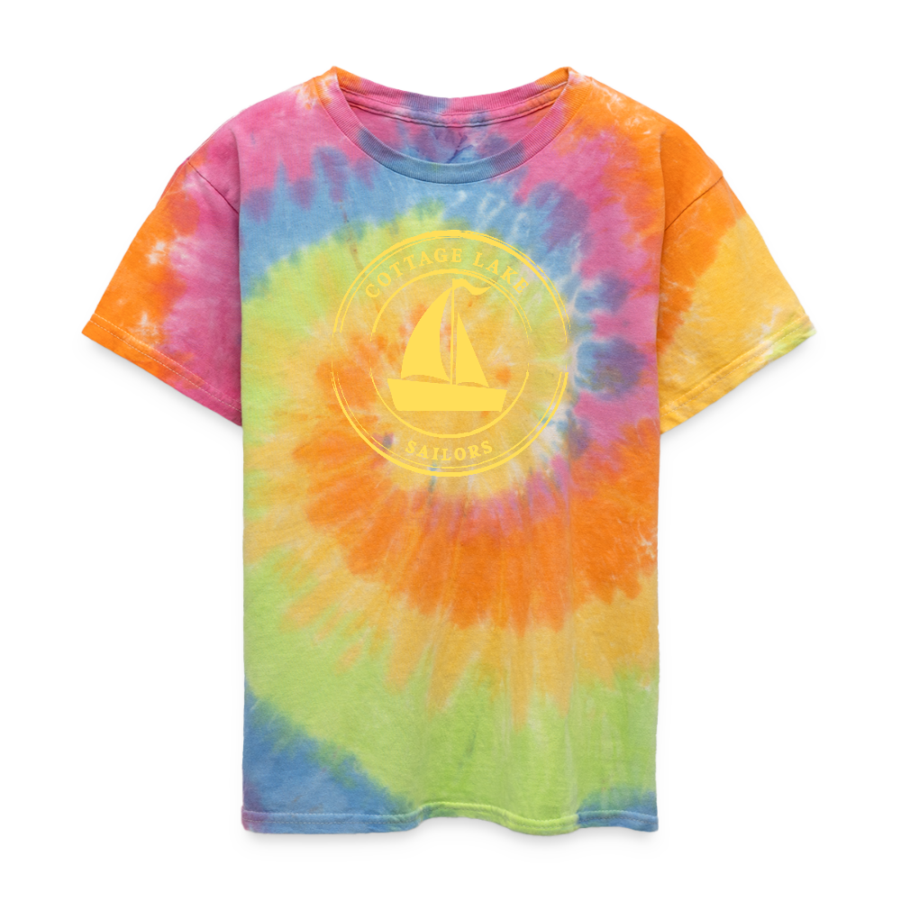 COTTAGE LAKE SPRING #3 | Kid's Tie Dye T-Shirt - rainbow