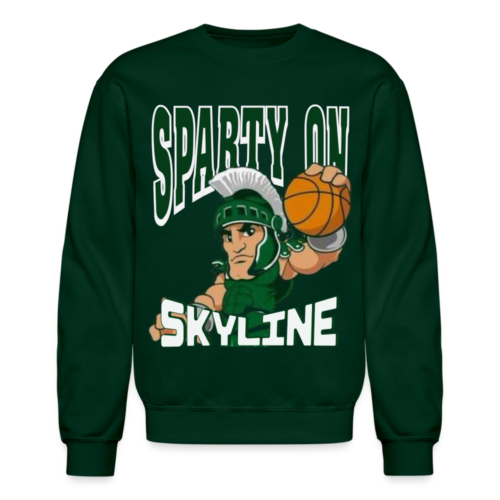 SLAM DUNK SPARTY ON Crew - forest green