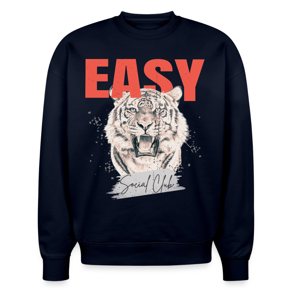 EASY |  Oversized Organic Sweatshirt - french navy