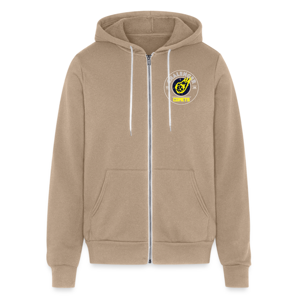 COMETS 2025 CORNER LOGO Full Zip Hoodie - tan