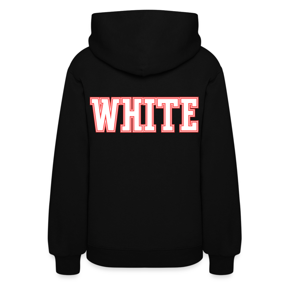 WHITE BBALL Women's Hoodie - black